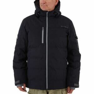 Spyder Leap Down Puffer Jacket Insulated Hooded Zip Up Oversized Black Small